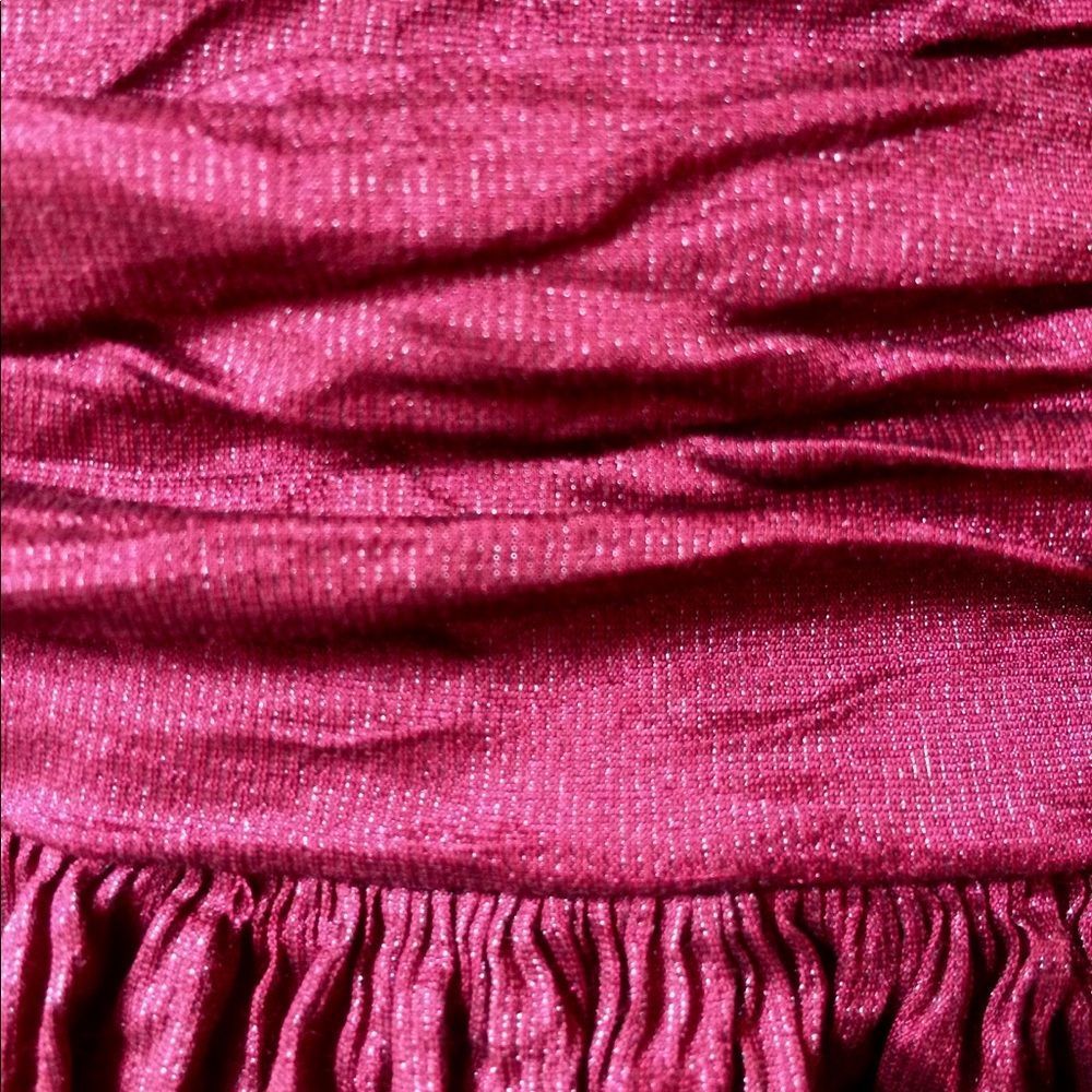 BCBG Ruche metallic short formal dress - Picture 9 of 9